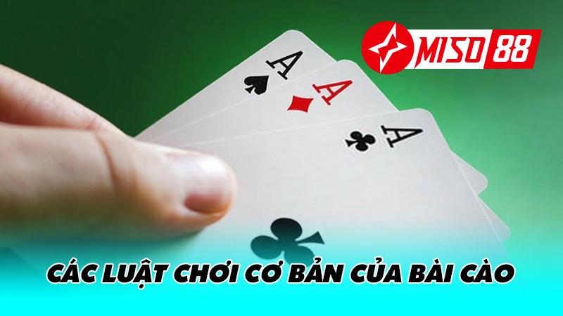 Các luật chơi cơ bản của Bài cào